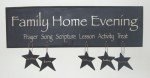 Family home evening (late March)