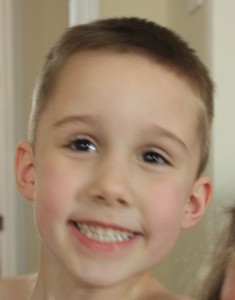 IMG_5148 See - his eyes and smile are still fine. But all the good pictures are blurry!